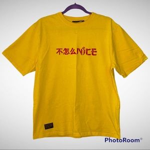 Randomevent label t-shirt Sz L